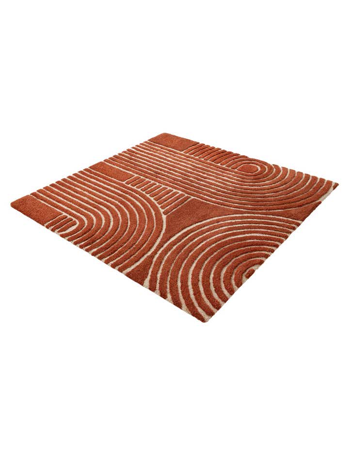 5' 1 x 5' 1 Handtufted Wool Square Rug