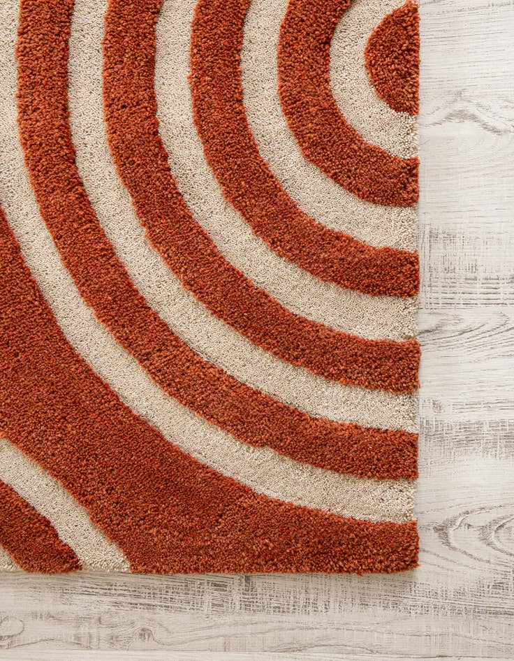 Detail image of 6' 1 x 6' 1 Handtufted Wool Square Rug