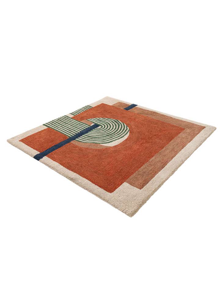 6' 1 x 6' 1 Handtufted Wool Square Rug