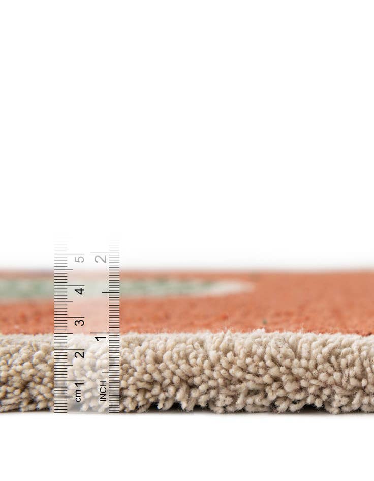 Detail image of 6' 1 x 6' 1 Handtufted Wool Square Rug