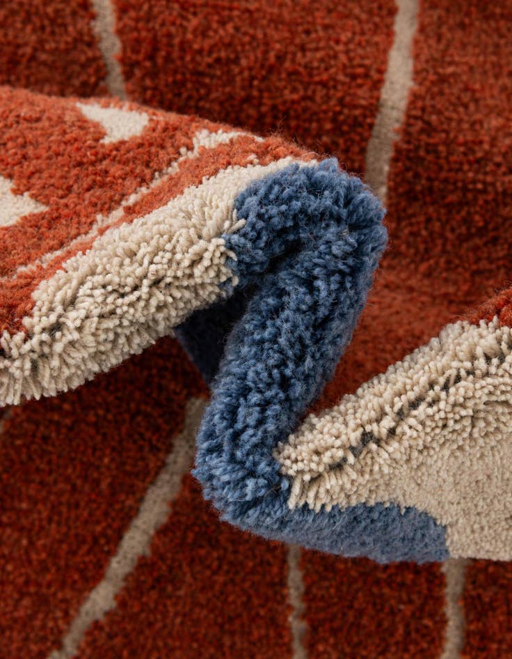 Detail image of 6' 1 x 6' 1 Handtufted Wool Square Rug