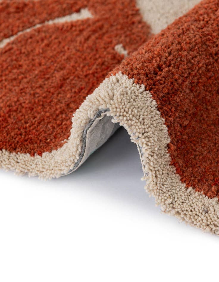 Detail image of 6' 1 x 6' 1 Handtufted Wool Square Rug