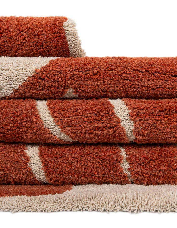 Detail image of 6' 1 x 6' 1 Handtufted Wool Square Rug