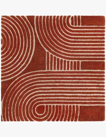 5' 1 x 5' 1 Handtufted Wool Square Rug