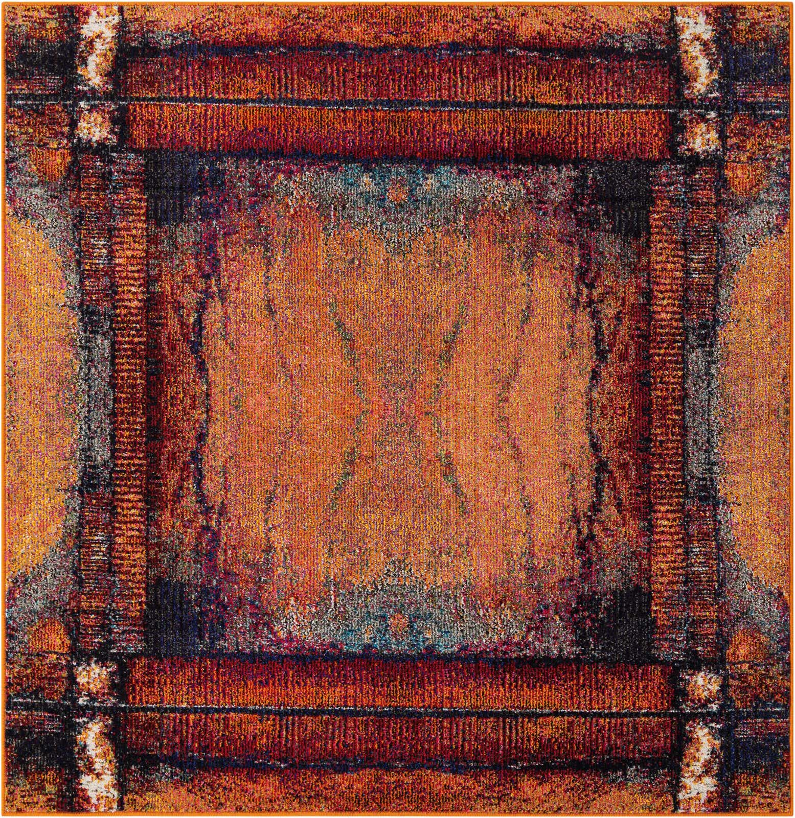 7' 10 x 7' 10 Washable Hyacinth Square Rug
