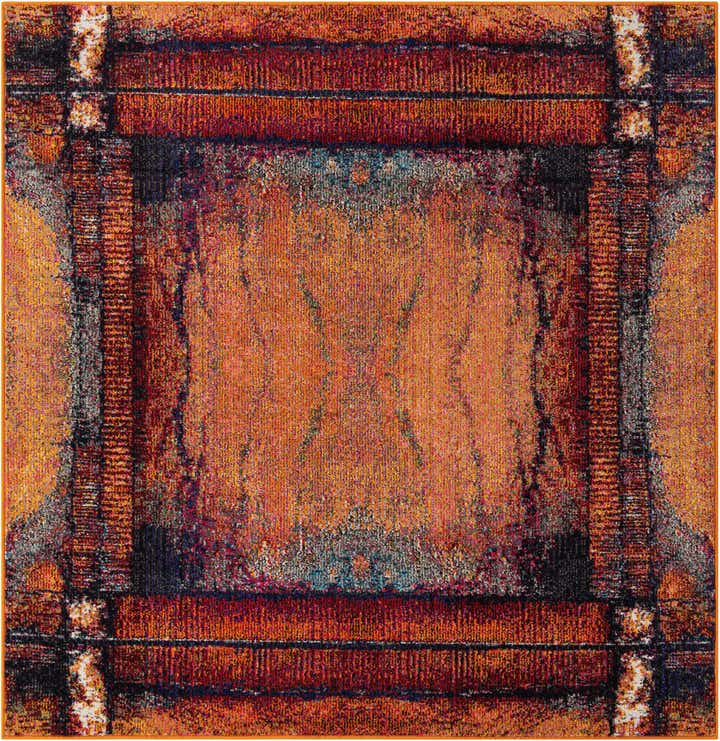 7' 10 x 7' 10 Washable Hyacinth Square Rug