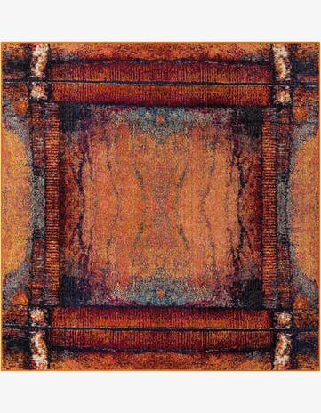 7' 10 x 7' 10 Washable Hyacinth Square Rug