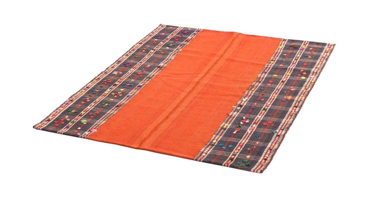 Detail image of 4' 1 x 5' 5 Jajim Square Rug