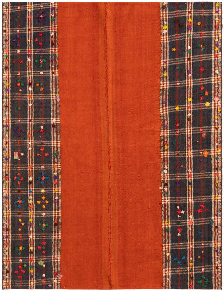 Detail image of 4' 1 x 5' 5 Jajim Square Rug