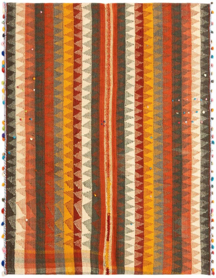 Detail image of 4' 6 x 5' 3 Jajim Square Rug