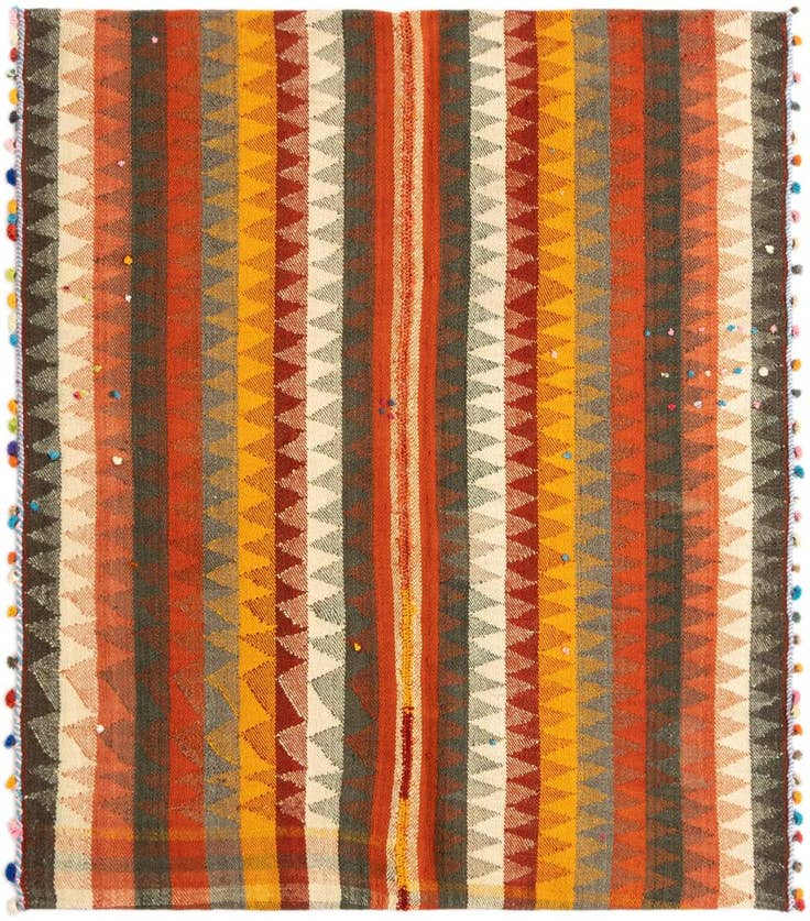 Detail image of 4' 6 x 5' 3 Jajim Square Rug