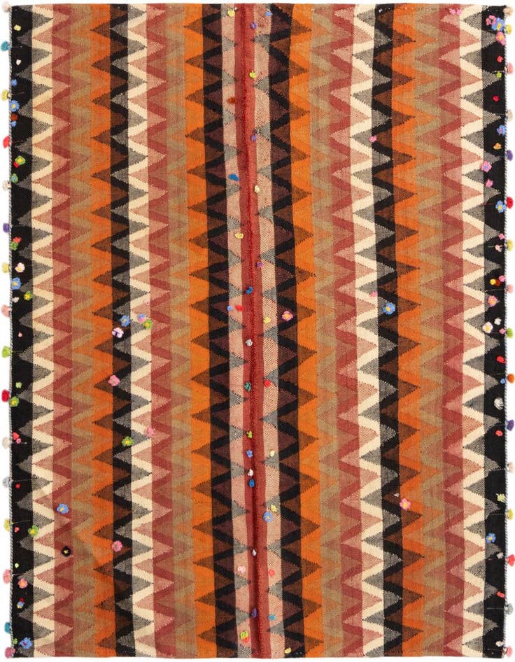 Detail image of 4' 4 x 5' 3 Jajim Square Rug