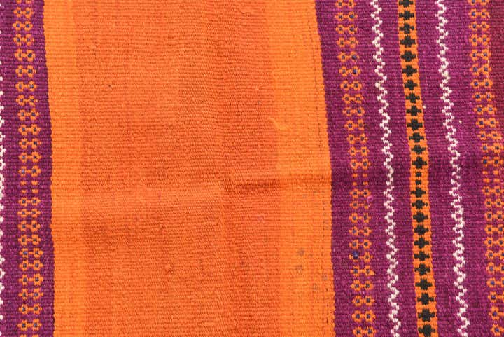 2' 10 x 3' 9 Hand Woven Kilim Afghan Wool Square Rug