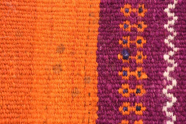 2' 10 x 3' 9 Hand Woven Kilim Afghan Wool Square Rug