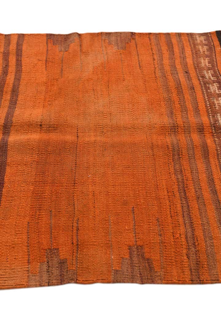 3' x 3' 6 Hand Woven Kilim Fars Wool Square Rug