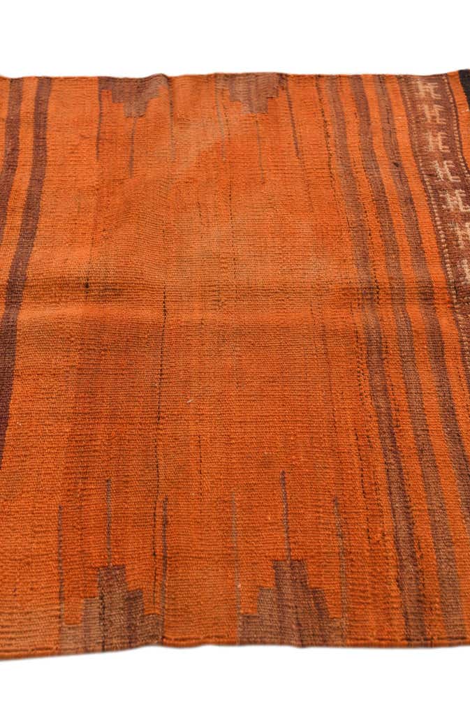 3' x 3' 6 Hand Woven Kilim Fars Wool Square Rug