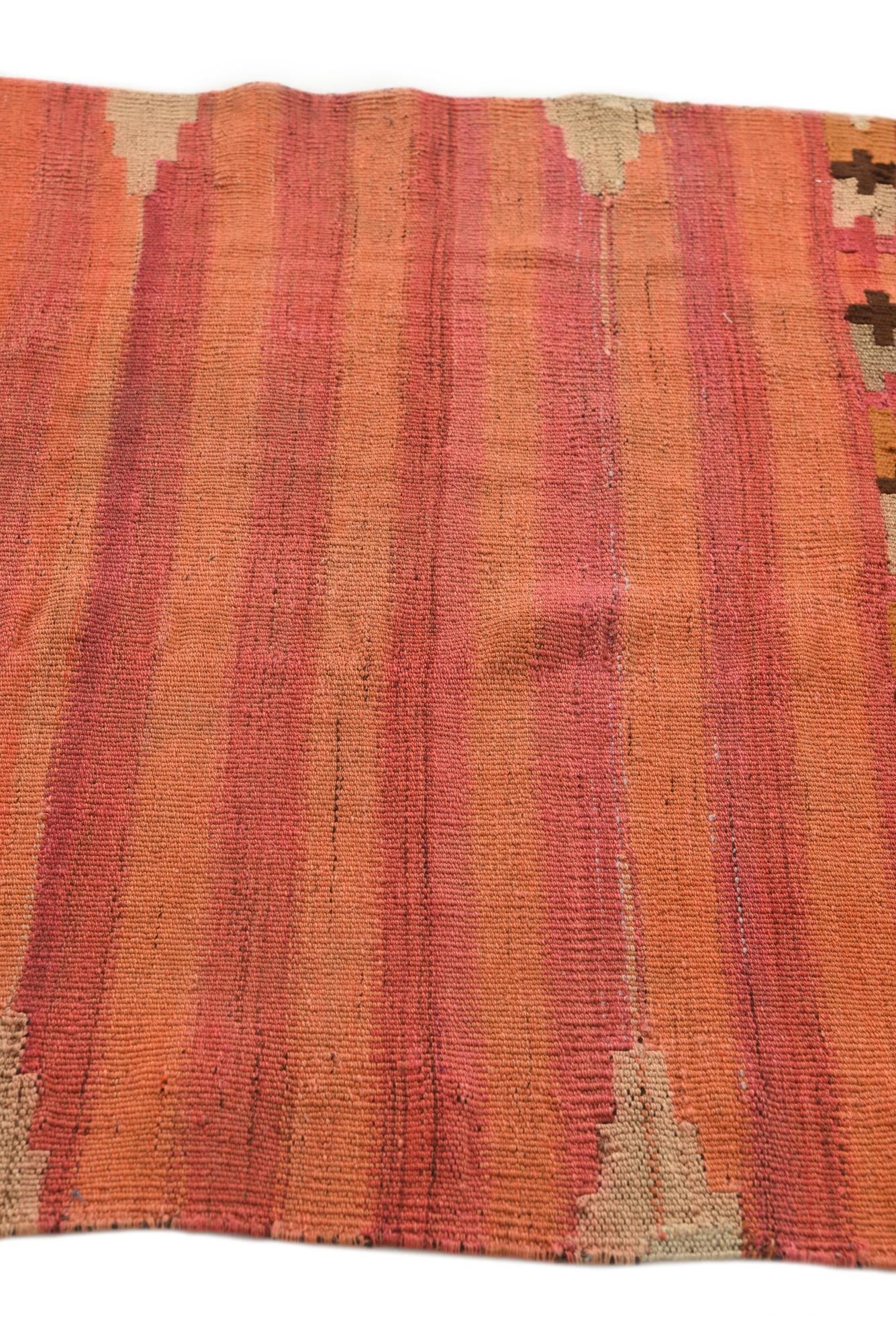 95cm x 110cm Tejido a mano Kilim Fars Alfombra Lana Cuadrado