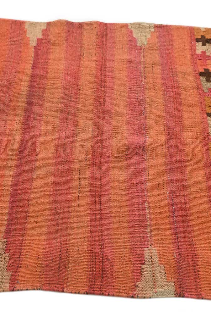 3' 1 x 3' 8 Hand Woven Kilim Fars Wool Square Rug