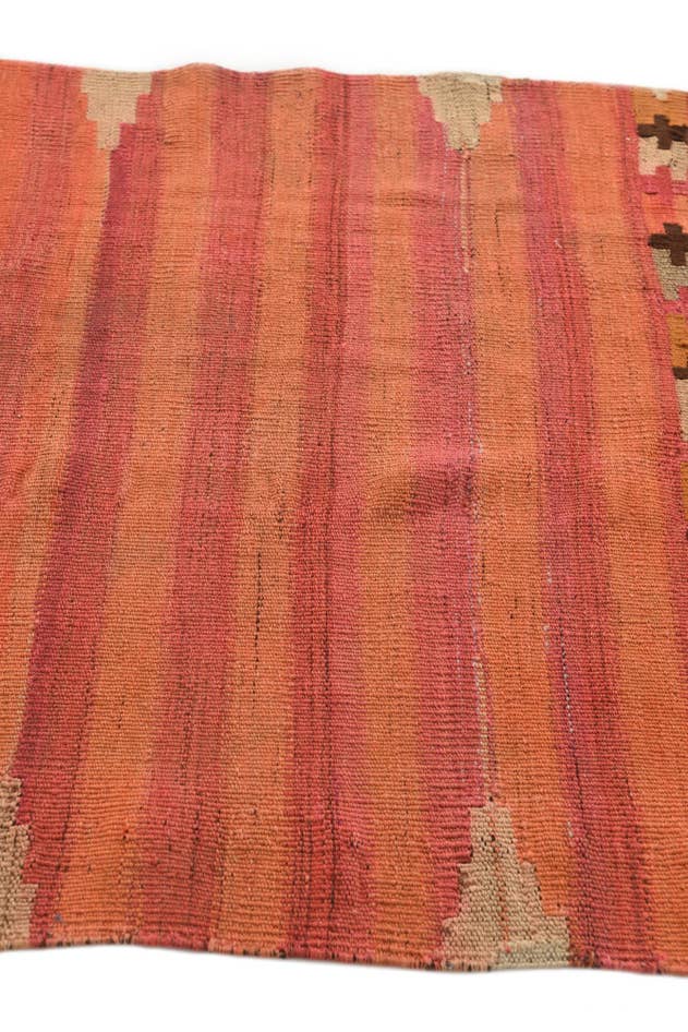 Detail image of 3' 1 x 3' 8 Hand Woven Kilim Fars Wool Square Rug