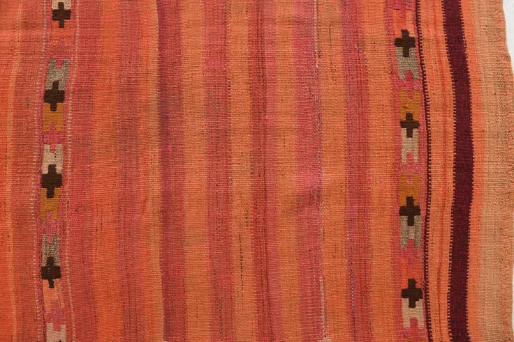 Detail image of 3' 1 x 3' 8 Hand Woven Kilim Fars Wool Square Rug
