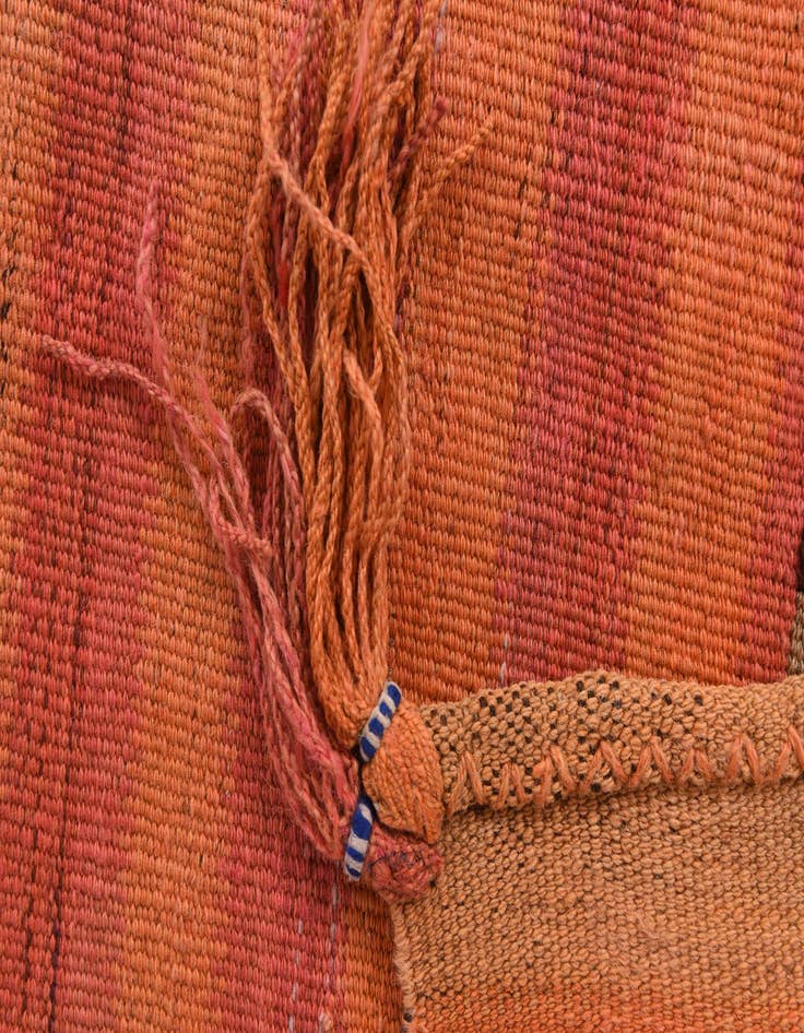 Detail image of 3' 1 x 3' 8  Hand Woven Kilim Fars Wool Square Rug