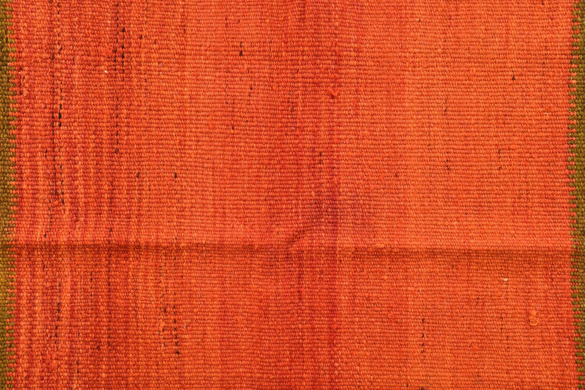 3' 6 x 3' 6 Hand Woven Kilim Fars Wool Square Rug