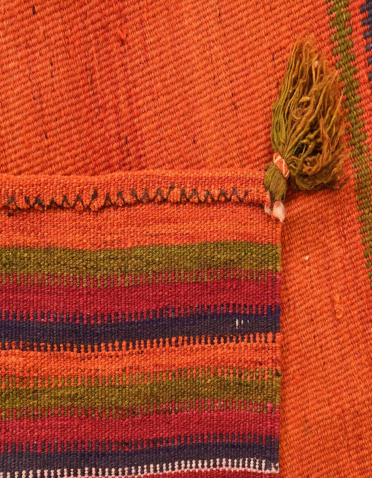 Detail image of 3' 6 x 3' 6  Hand Woven Kilim Fars Wool Square Rug