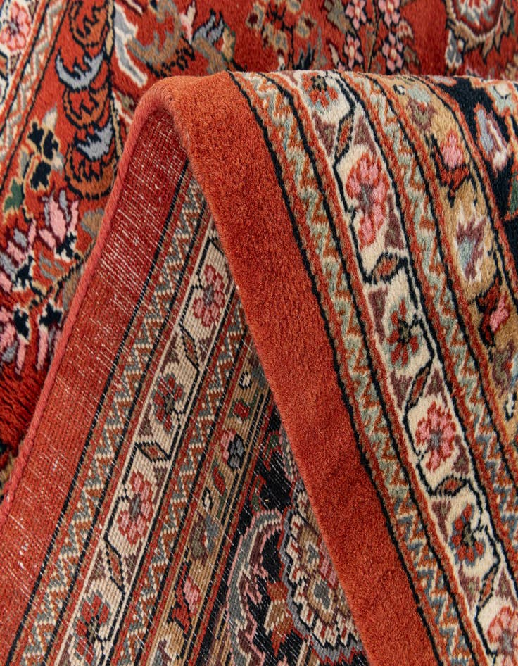 Detail image of 8' 1 x 8' 5 Hand Knotted Sarough Wool Square Rug