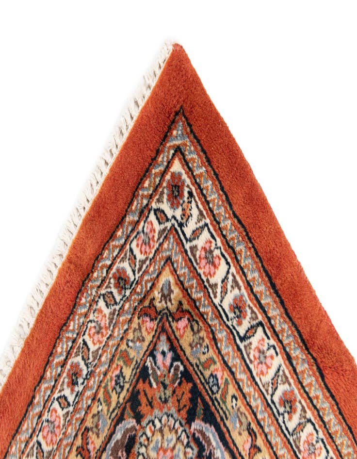 Detail image of 8' 1 x 8' 5 Hand Knotted Sarough Wool Square Rug