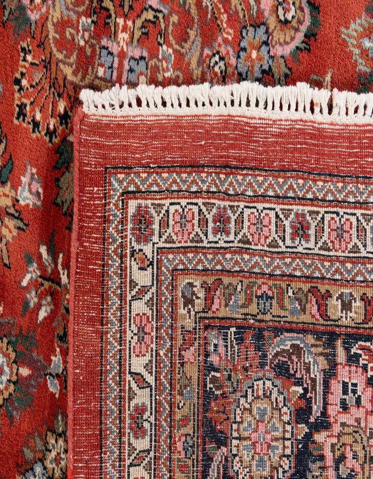 Detail image of 8' 1 x 8' 5 Hand Knotted Sarough Wool Square Rug