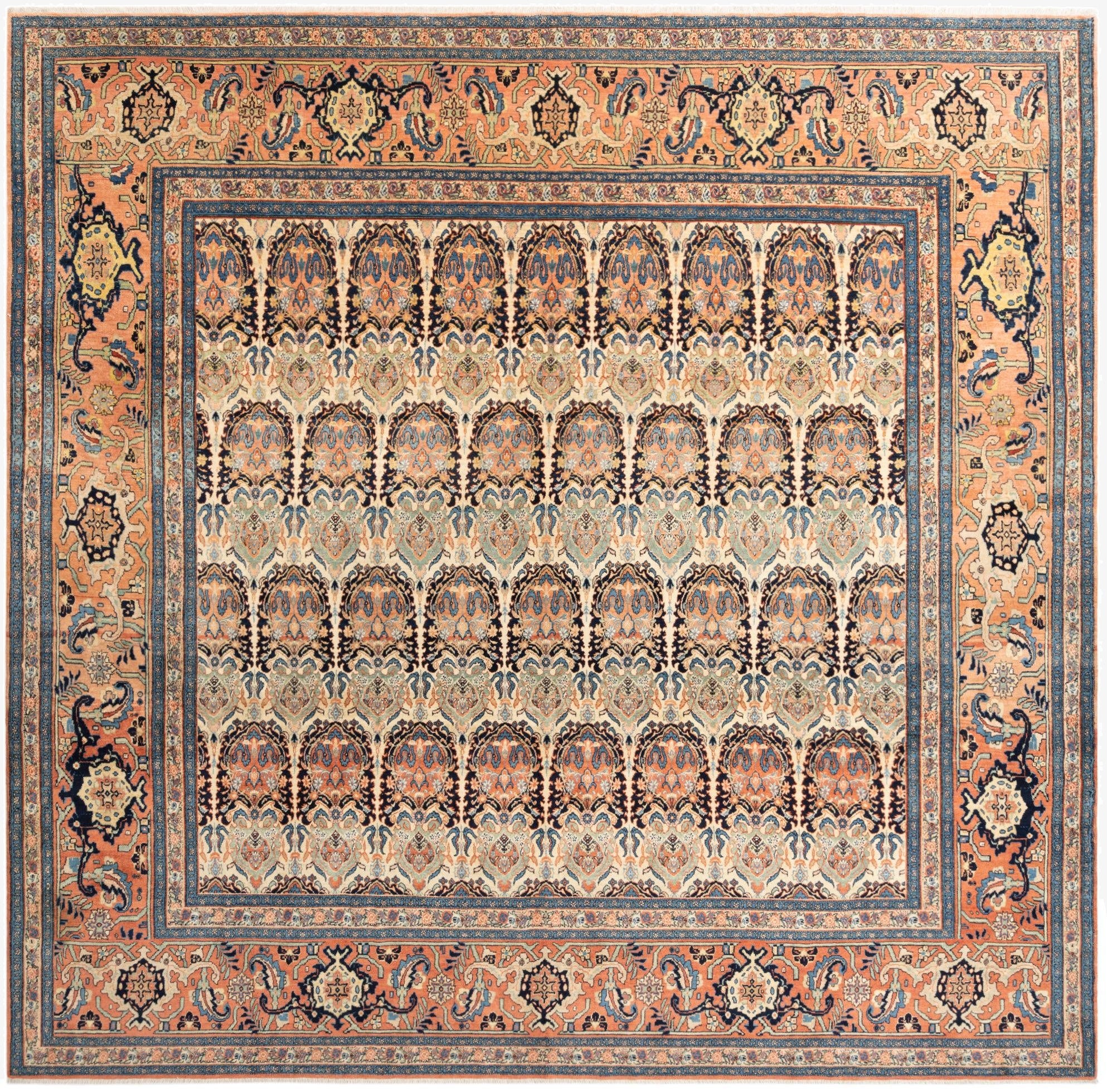 12' 8 x 13' Senneh Square Rug