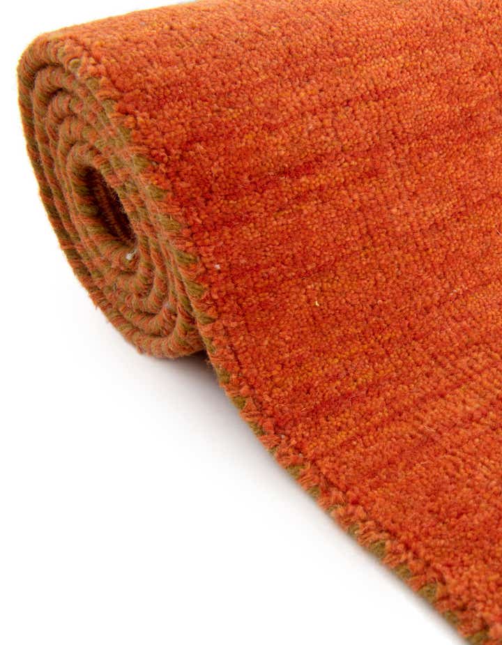 9' 10 x 9' 10 Hand Knotted Solid Gabbeh Wool Square Rug