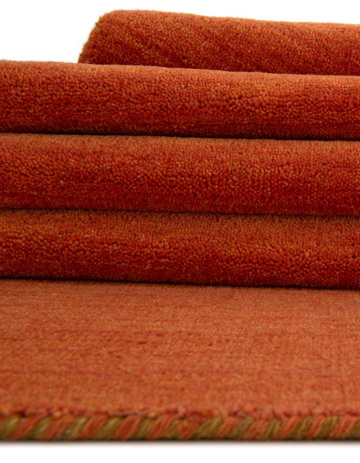 9' 10 x 9' 10 Hand Knotted Solid Gabbeh Wool Square Rug