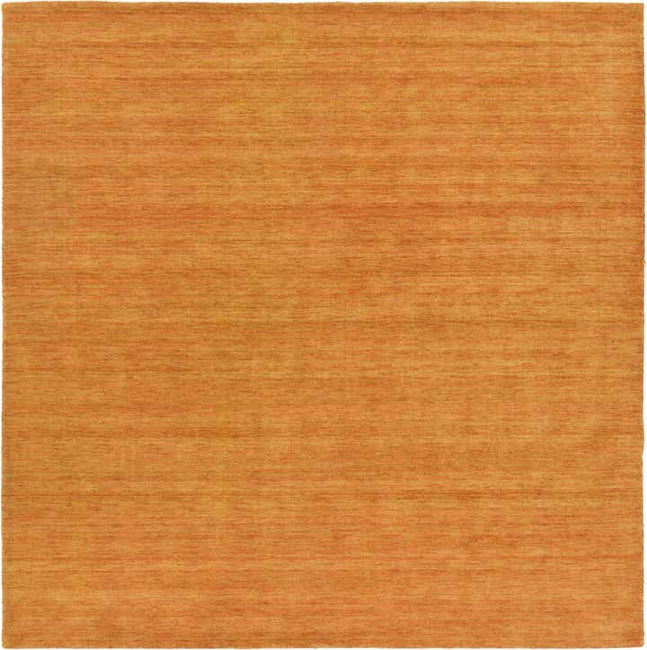 9' 10 x 9' 10 Hand Knotted Solid Gabbeh Wool Square Rug