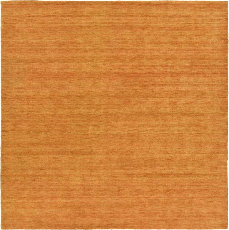 Detail image of 9' 10 x 9' 10 Hand Knotted Solid Gabbeh Wool Square Rug