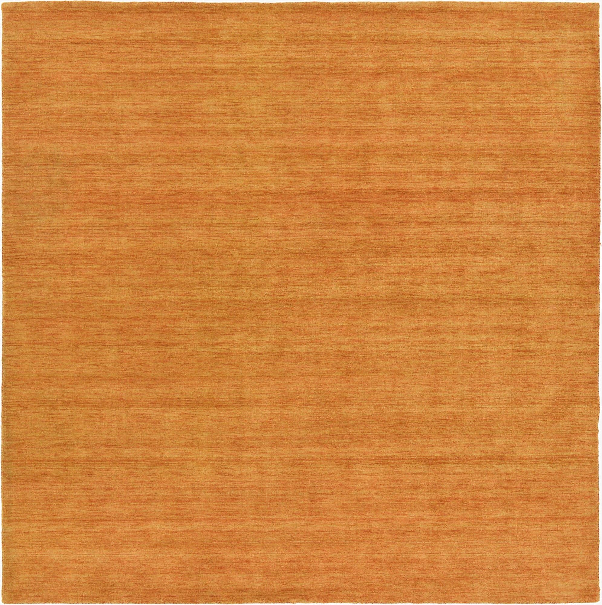 9' 10 x 9' 10 Hand Knotted Solid Gabbeh Wool Square Rug