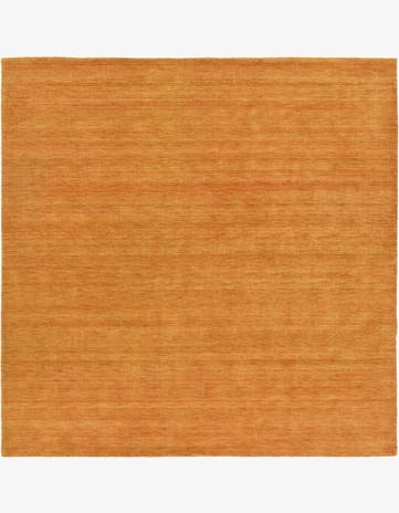 9' 10 x 9' 10 Hand Knotted Solid Gabbeh Wool Square Rug