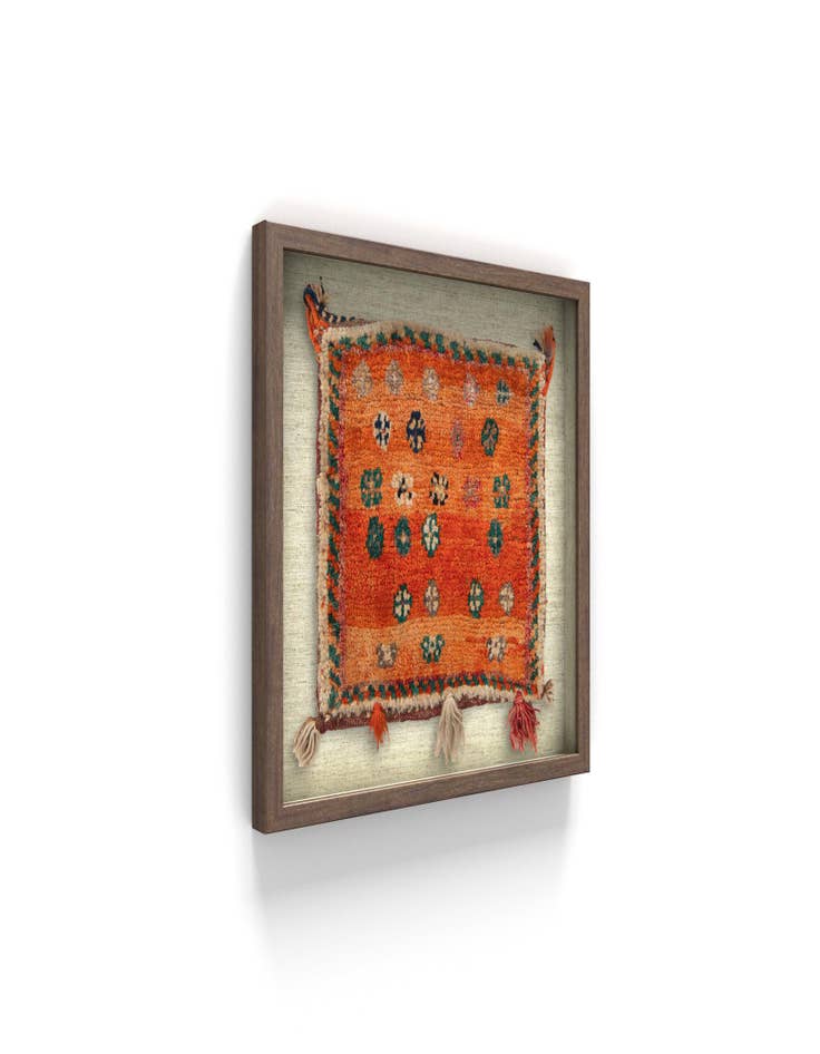 Detail image of 1' 2 x 2' Textile Wall Art Square Rug