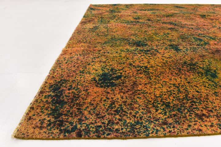 9' 8 x 10' 4 Hand Knotted Ultra Vintage Persian Wool Square Rug