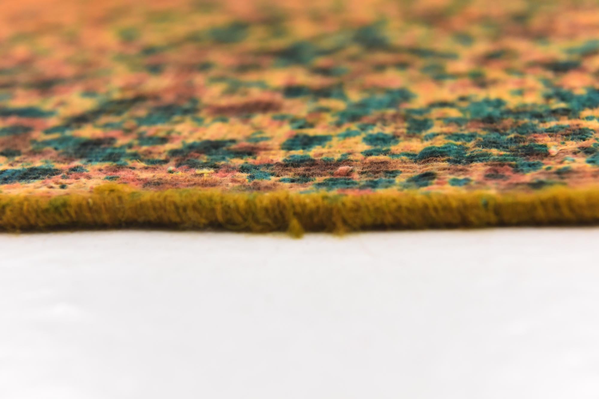 9' 8 x 10' 4 Hand Knotted Ultra Vintage Persian Wool Square Rug