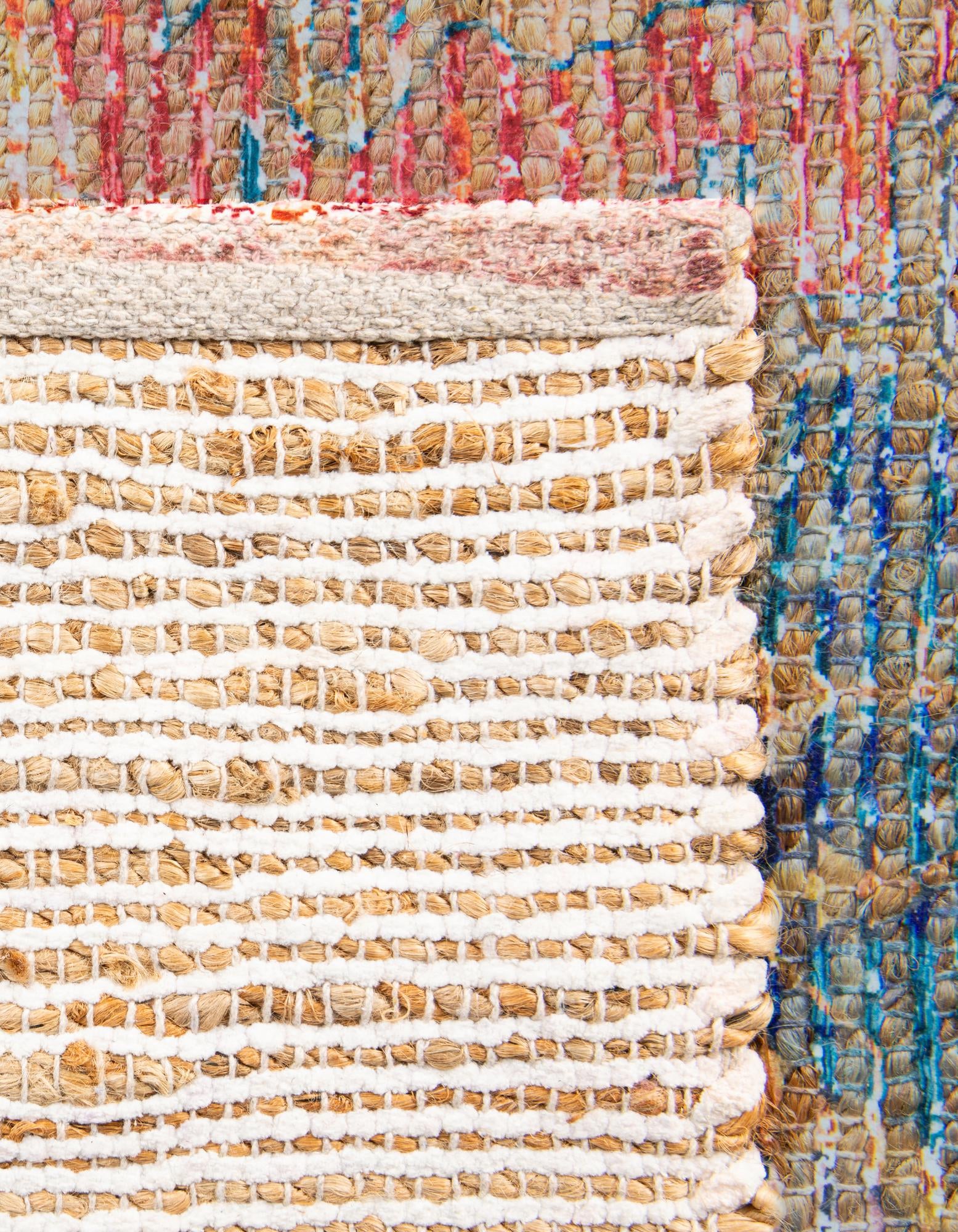 7' 10 x 10' Hand Woven Chenille Jute Rug