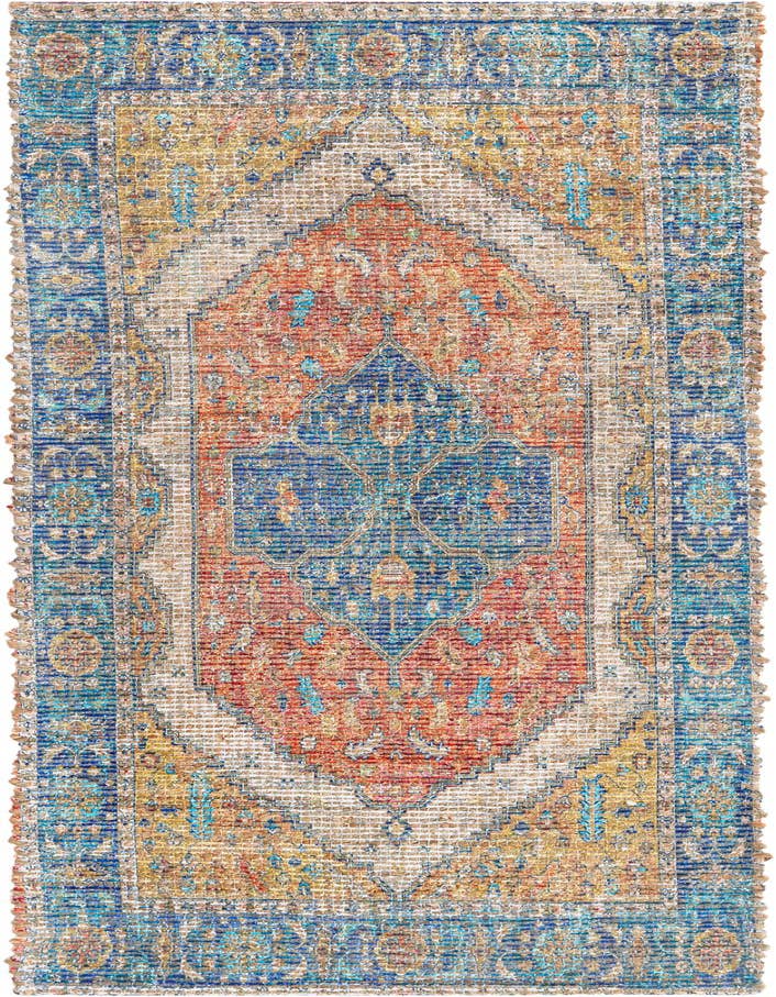 Detail image of 2' 2 x 6' 1 Hand Woven Chenille Jute Runner Rug