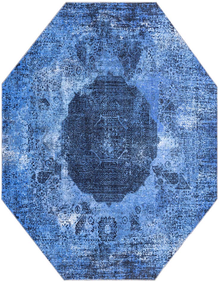 Detail image of 7' 10 x 7' 10 Washable Yara Octagon Rug