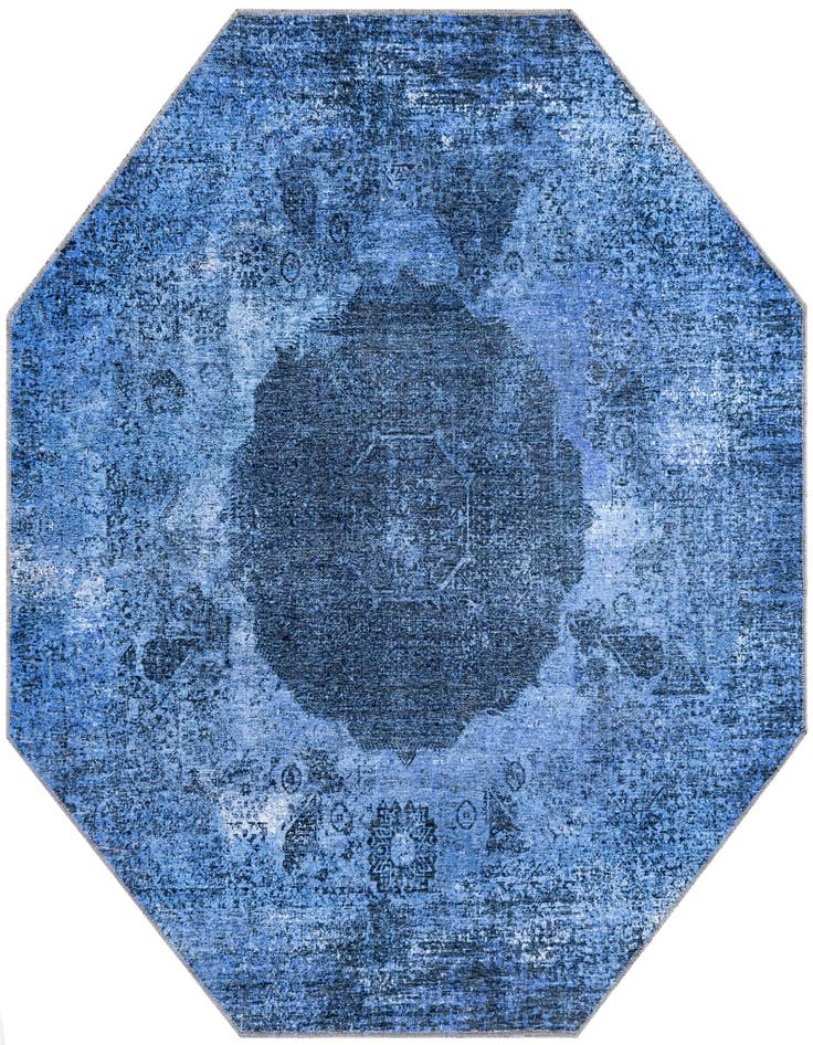 Detail image of 5' x 5' Washable Yara Octagon Rug