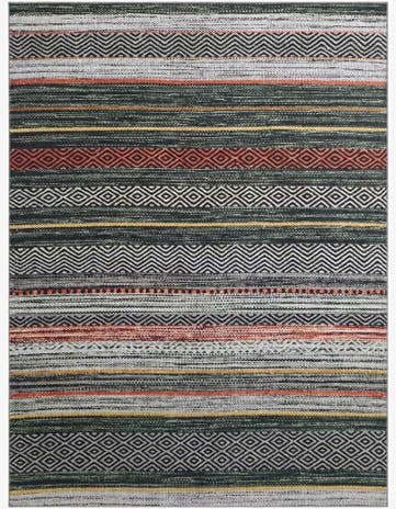 Pagosa · Chevron rug, green