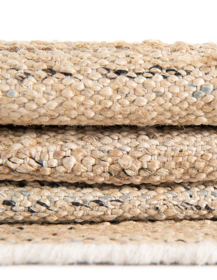 Detail image of 6' 1 x 9' Hand Woven Palm Beach Jute Rug