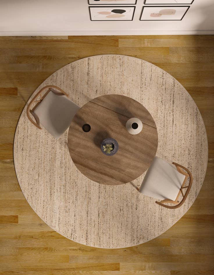 Detail image of 3' 1 x 3' 1  Hand Woven Palm Beach Jute Round Rug