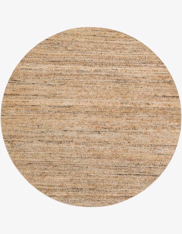 Palomino Ivory Hand Woven Palm Beach Jute Round Rug