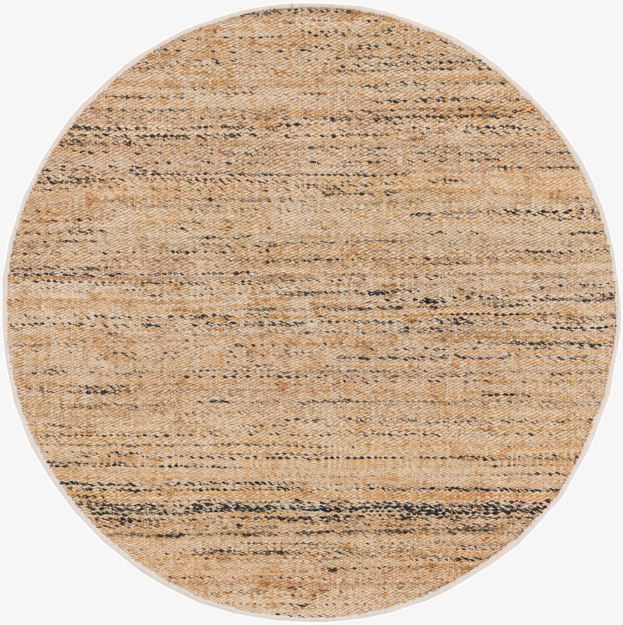 4' 1 x 4' 1  Hand Woven Palm Beach Jute Round Rug