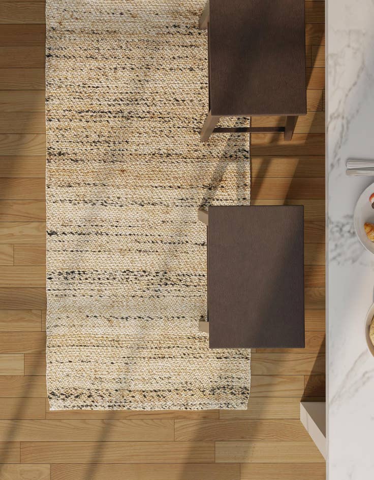 Detail image of 2' x 8'  Hand Woven Palm Beach Jute Runner Rug